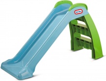 Little Tikes 9017243 Scivolo Bambini da Giardino pieghevole 120 cm Blu Verde First Slide