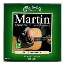 Martin & Co. MA180 Muta 12 corde acustica & Co. Confezione 12 Corde Corde Mart