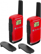Motorola 59T42REDPACK Ricetrasmittente 16 canali colore Nero, Rosso 188118 TALKABOUT T42