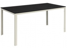 NBrand 44 Tavolo da Giardino in Acciaio Piano HDPE 156x78x74 cm Metalwood