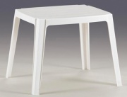NBrand 55.B Tavolo da giardino per bambini in resina 59x47x46h cm colore Bianco