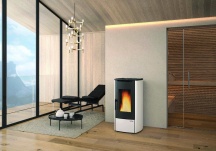 Nordica Extraflame 1286200 Stufa a Pellet Idro Ventilata 14,8 kW Avorio Marina Idro H11