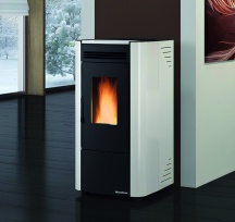 Nordica Extraflame 1288500 Stufa a Pellet Ventilata 6,5 kW 187 m3 Bianco Ketty 5.0