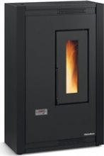 Nordica Extraflame 1288202 Stufa a Pellet Slim 5.1 kW 146 m3 Nero  Luisella 5.0