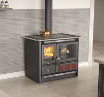 Nordica Extraflame 7015347 Cucina a Legna con Forno 11 kW 315 m3 107x67 cm Rosa XXL 5.0