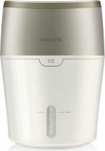 Philips HU480301 Umidificatore Capacit Tanica 2 lt 2 Velocit Bianco, Madreperla