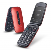 Panasonic KX TU550EXR Telefono Cellulare 2.8" TFT 32 MB 1.2 MP 1400 mAh Rosso