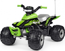 Peg Perego IGOR0100 Macchina Elettrica Bambini Quad Corral T-Rex 330W 3+ Verde