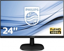 Philips 243V7QJABF00 Monitor PC 23.8 Pollici Full HD Monitor HDMI 250 cdm