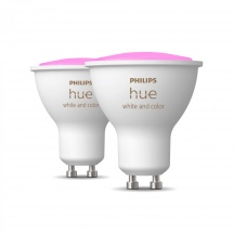Philips HUE WHITE AND COLOR AMBIANCE 2 X LA Hue Ambiance set di 2 Faretti Smart LED Gu10 4,3 W bianca o Multicolor