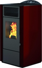 Punto Fuoco 901645000 Stufa a Pellet Ventilata 9.5 kW 13.5 kg 200 m3 Rosso  LORY