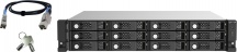QNAP TL-R1220SEP-RP Box Esterno HDDSSD Nero, Grigio 2.53.5"