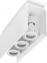 SFORZIN ILLUMINAZIONE T260 Lampada a Soffitto Elide 3 Luci 25x13x9 cm Bianco