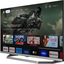 Saba SA32Q80GTV Smart TV 32 Pollici Full HD Display QLED Google TV Wi-Fi Grigio