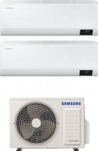 Samsung AR07TXEAAWK + AR18BXEAAWK + AJ050TXJ2KG Climatizzatore Dual Split 7+18  Btuh WiFi AJ050TXJ2KG Windfree Avant