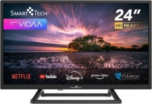 Smart Tech 24HV10T3 Smart TV 24 Pollici HD DLED Quad Core VIDAA DVBT2CS2 Nero