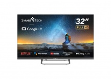 Smart Tech 32FG01V Smart TV 32" FHD LED GoogleTV DVBT2CS2 Classe E WiFi Grigio