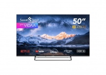 Smart Tech 50UV01V Smart TV 50" 4K UHD LED Vidaa DVBT2CS2 Classe E Wi-Fi Nero