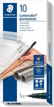 Staedtler 313-9 Marcatore permanente Nero Tipo di punta 10 pezzi