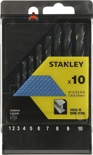 Stanley STA56030-QZ Punta Per Metallo Hss-R In Set Set 10 Pz (Da mm 1-10)