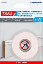 Tesa 77742-00001-00 Nastro BiAdesiva Powerbond Intonaco ml 1.5x19mm Pezzi 12