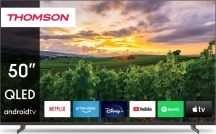 Thomson 50QA2S13 Smart TV 50 Pollici Display QLED Sistema Google TV colore Nero