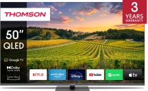 Thomson 50QG5C14 Smart TV 50" 4K Ultra HD QLED Google TV Classe F Wi-Fi Grigio