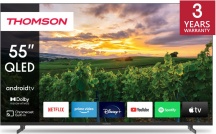 Thomson 55QA2S13 Smart TV 55 Pollici 4K Ultra HD Display QLED Google TV Nero