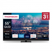 Thomson 55QG6C14 Smart TV 55 Pollici 4K Ultra HD Display QLED Google TV Nero