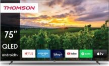 Thomson 75QA2S13 Smart TV 75 Pollici 4K Ultra HD QLED Google TV Frameless Nero