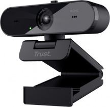 Trust 24732 Webcam QHD 1440p con Microfono USB 2.0 Clip Nero