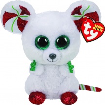 Ty T36239 Beanie Boos Christmas Topo Chimney Peluche per Bambini da 0+ Mesi