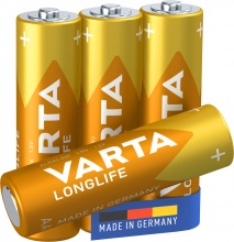 Varta 4106 Batterie Pile Alcalino 4 pezzi LONGLIFE EXTRA LR6 AA