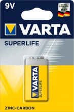 Varta VR2022 Batteria Superlife Zinco 9V Confezione 1 Pezzi