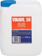 Vinavil 59 Colla Vinilica per legno e Materiali Plastici confezione da 5 kg
