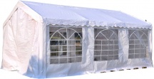 VivaGarden 10805 Gazebo Da Esterno Tendone Bianco  Telaio Acciaio 6x4x2.8M