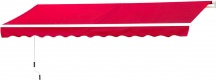 VivaGarden 840150GR Tenda da Sole Esterno Avvolgibile Parete Impermeabile Rosso