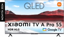 Xiaomi ELA5479EU Smart TV 55" 4K UHD QLED Google TV DVBT2CS2 Classe F Nero