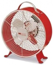 Your Self F916R Ventilatore Box Fan in metallo Design Vintage  20cm 4 pale Rosso