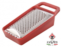Zaseves ZS002201 Grattugia con Cassetto Raccoglitore in Plastica colore Rosso