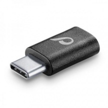 Cellularline CHADUSBCK Adattatore Micro USB  USB-C colore Nero