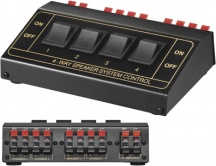 Techly 11934 Collegamento audio switch box speaker Nero Goobay