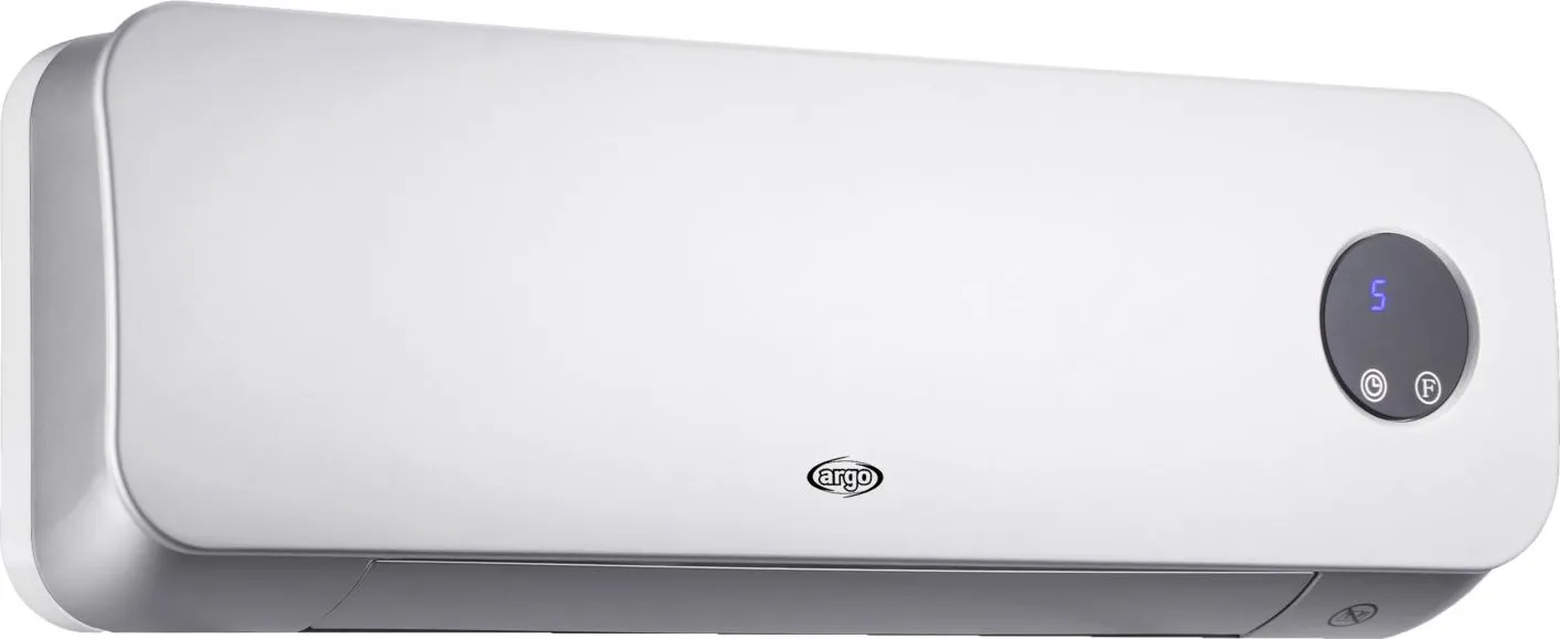Argo Termoventilatore Ceramico da partete con telecomando potenza 2000 W  colore Bianco - Clover