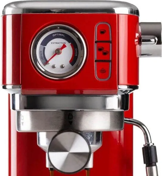 Ariete 1381 Macchina Caffè Cialde e Caffè Macinato in Polvere Espresso  Manuale 1 o 2 Tazze 1300 Watt colore Rosso - 00M138113AR0