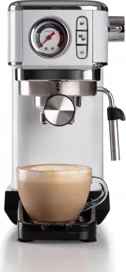 Ariete Macchina Caffè Cialde e Caffè Macinato in Polvere Espresso Manuale 1  o 2 Tazze 1300W colore Bianco - 00M138114AR0