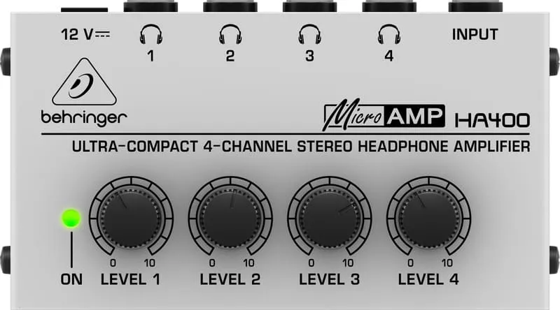 Behringer MICROAMP HA 400 amplificatore per cuffie