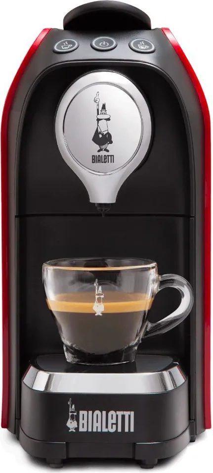 Bialetti Super - Macchina Caffé Espresso a Capsule Pressione 20 Bar colore  Rosso - 012690010/SC