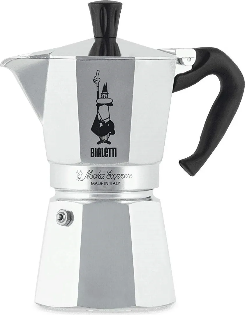 Bialetti Macchina Macchinetta Caffè Moka 6 tazze - 0001163 - MOKA EXPRESS  6TZ