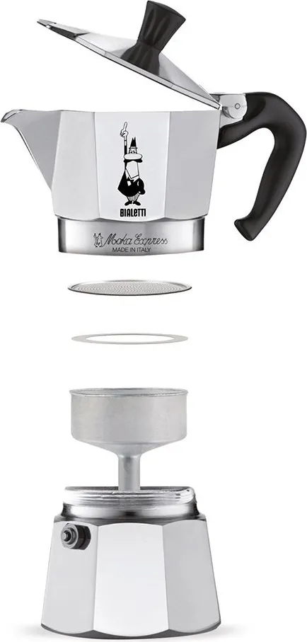 Bialetti Macchina Macchinetta Caffè Moka 6 tazze - 0001163 - MOKA