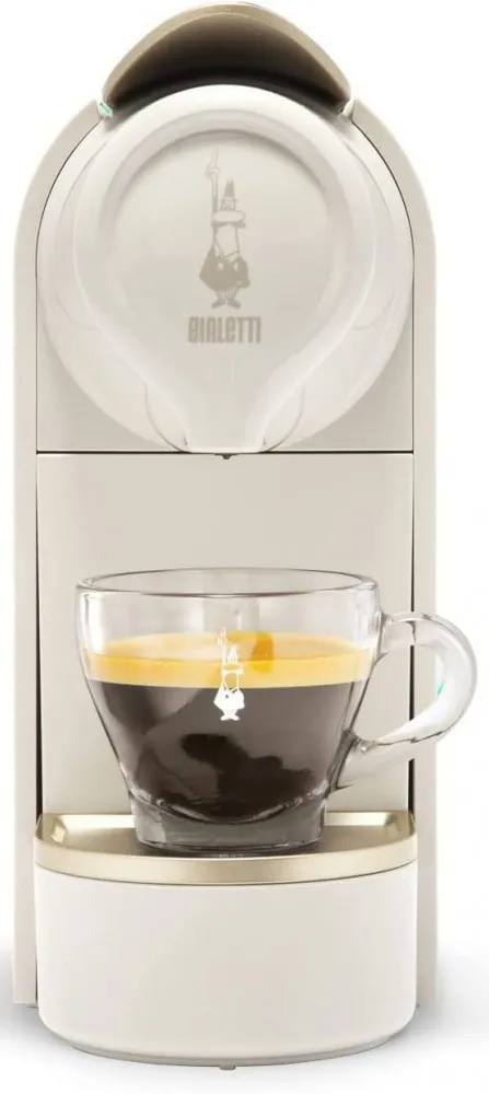 Bialetti Gioia - Macchina Caffè Espresso Capsule Potenza 1200 Watt 20 Bar  colore Beige - 8001306008228